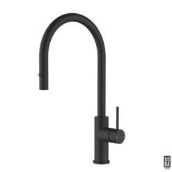 Pure Pull-Out Kitchen Sink Mixer with Veggies Spray Matte Black