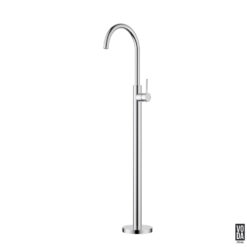 Pure Floor Standing Bath Filler with Mixer Chrome