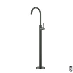 Pure Floor Standing Bath Filler with Mixer Gun Metal