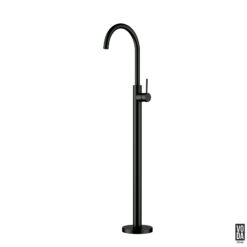 Pure Floor Standing Bath Filler with Mixer Matte Black