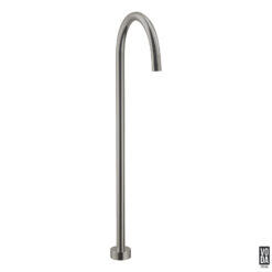 Pure Floor Standing Bath Filler Spout Only Brushed Nickel